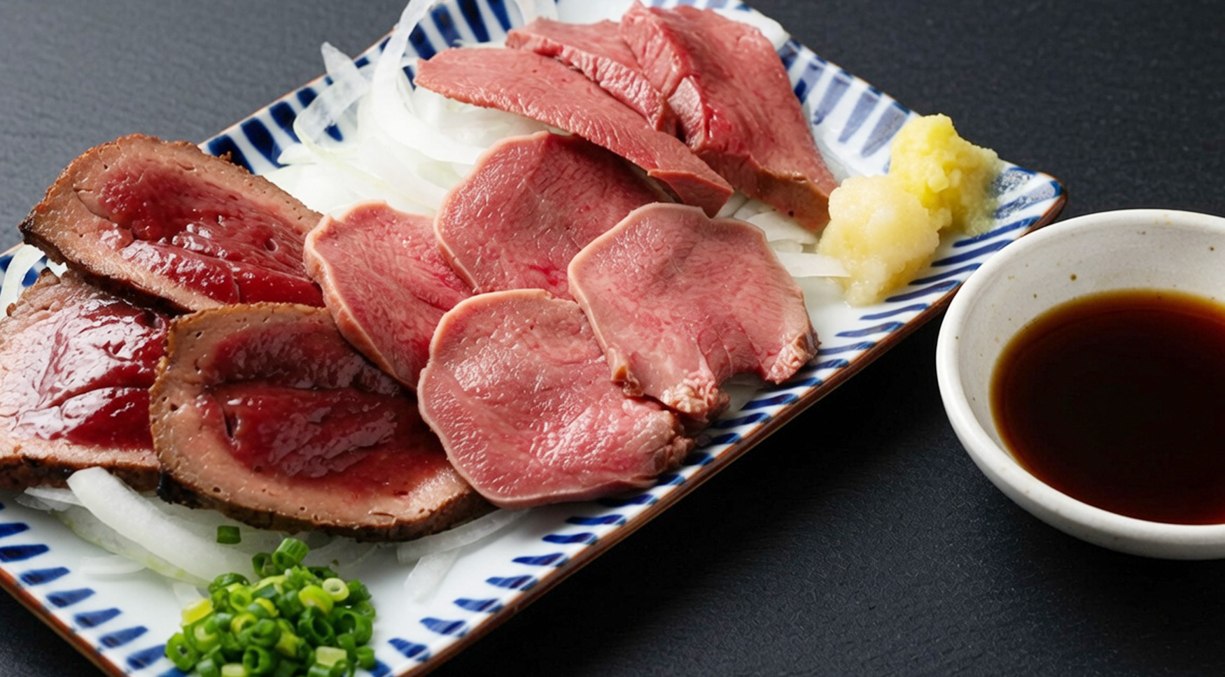 和牛刺し身3種盛り